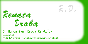 renata droba business card